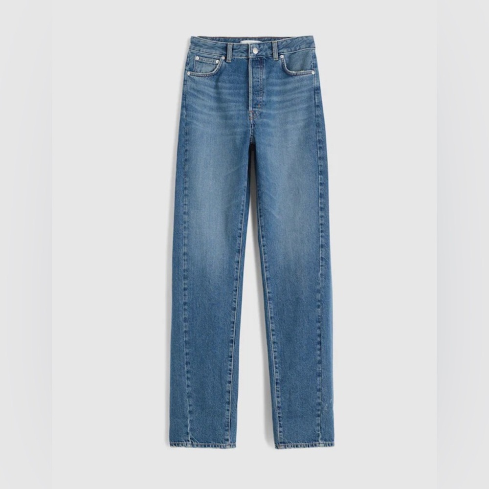 Madewell The Curvy Pieced Barrel-Leg Jean Size 24 NWT‎